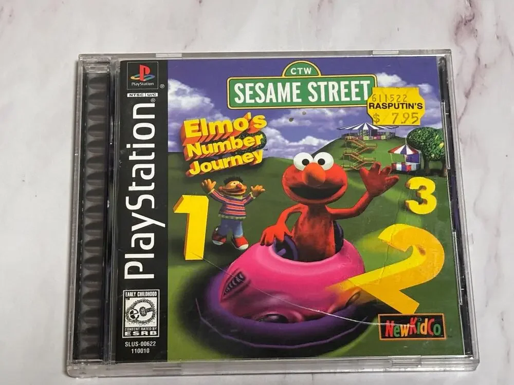 Sesame Street: Elmo's Number Journey (Sony PlayStation 1 PS1, 1999) Complete